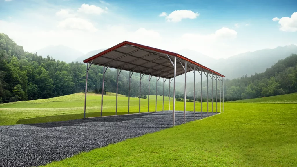 Metal RV cover — Tidewater Steel Buildings